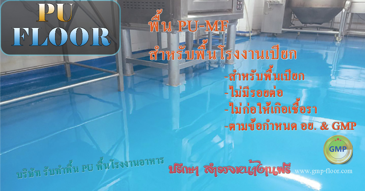 งานพื้น PU-Concrete-พื้นโรงงานเปียก-พื้นโรงงานอาหาร by VIC Coatings